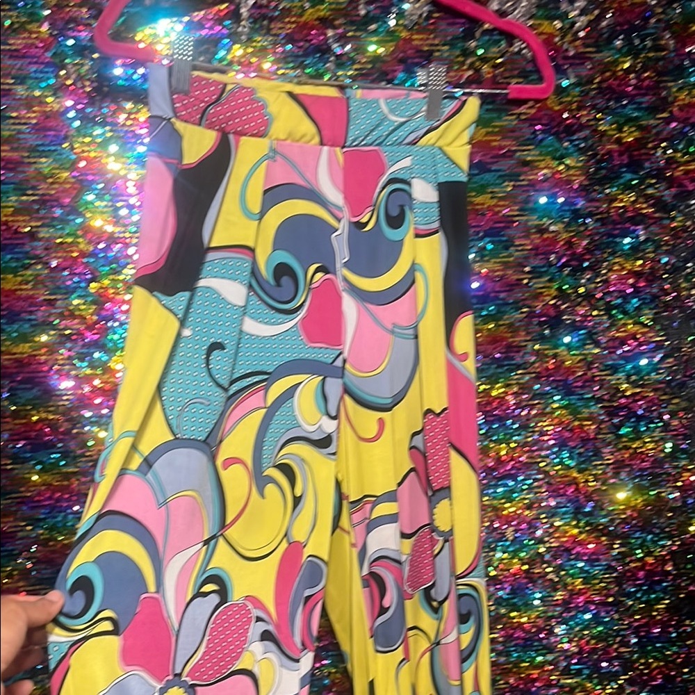 LColorful Swirl Pattern Pants